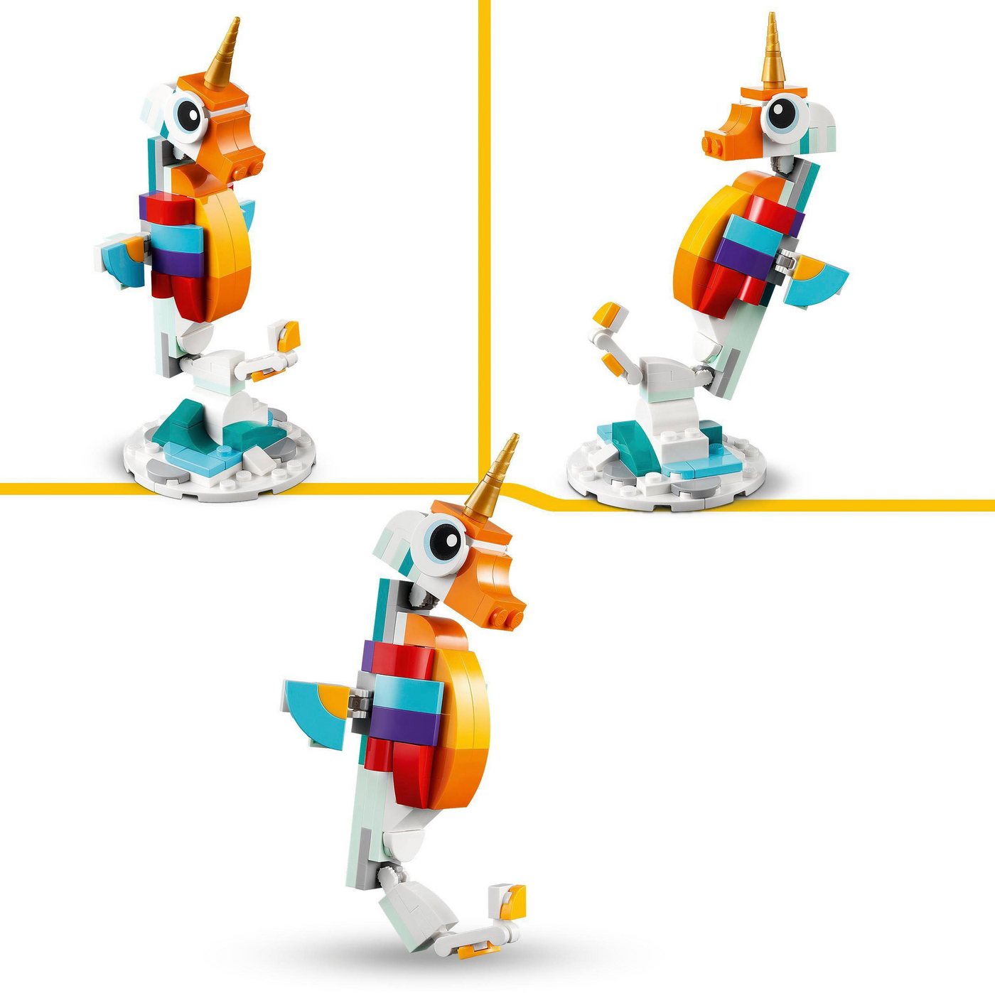 LEGO® Magisches Einhorn (31140), LEGO Creator 3in1 Konstruktionsspielsteine, (145 St) – Bild 5 von 5