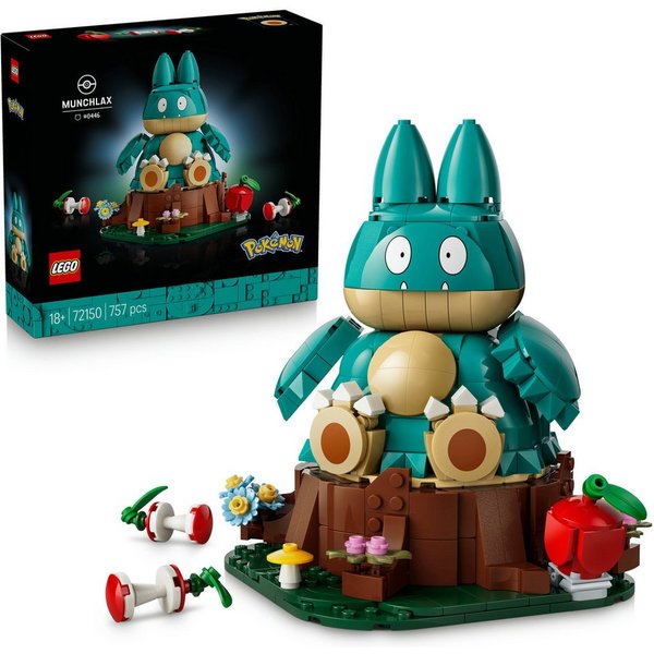 LEGO® Mampfaxo (72150), LEGO Pokémon Konstruktionsspielsteine, (757 St), Made in Europe