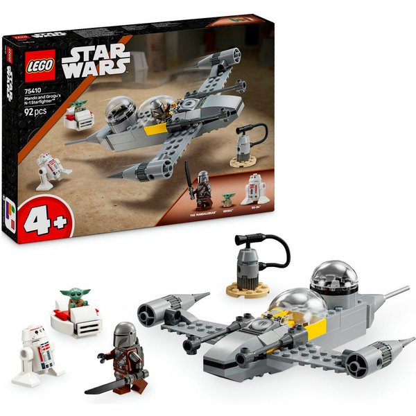 LEGO® Mandos und Grogus N-1 Starfighter™ (75410), LEGO Star Wars Konstruktionsspielsteine, (92 St), Made in Europe