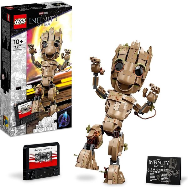 LEGO® LEGO Marvel Infinity Super Heroes - Ich bin Groot (76217) Konstruktions-Spielset, (476 St)