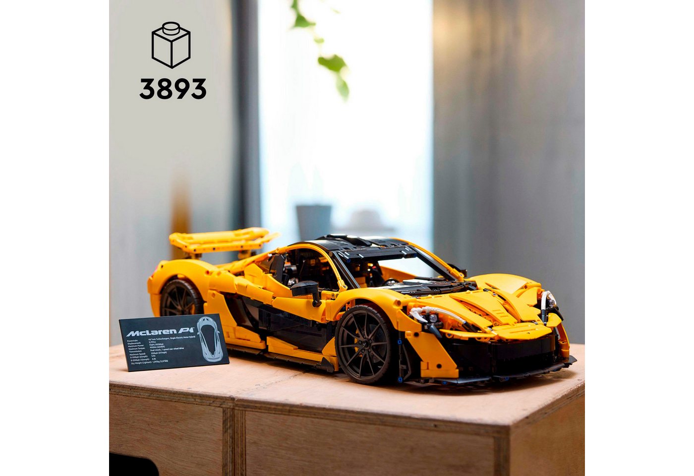 LEGO® McLaren P1™ (42172), LEGO Technic Konstruktionsspielsteine, (3893 St), Made in Europe – Bild 3 von 5