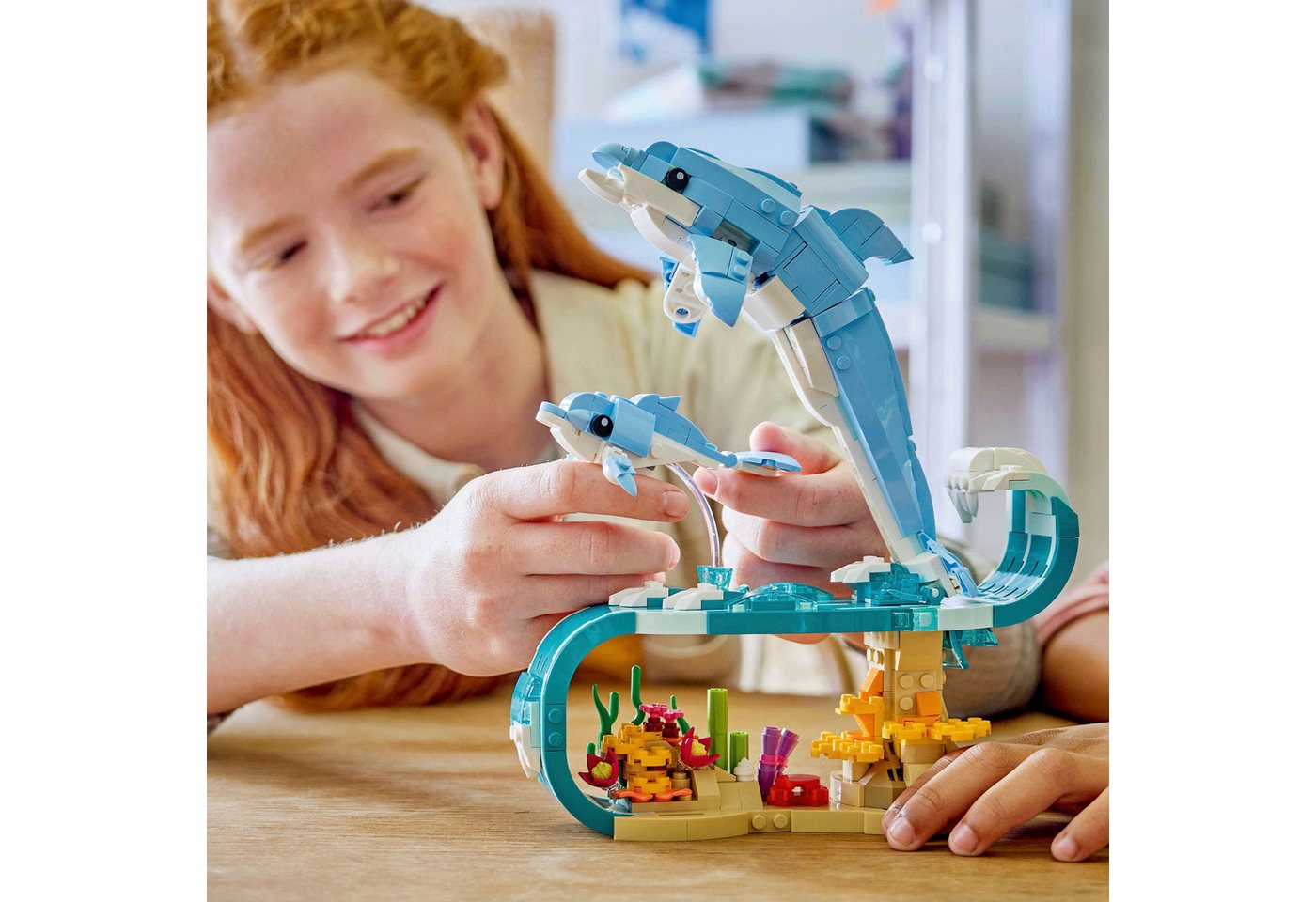 LEGO® Meerestiere: Wunderschöne Delfine (31385), LEGO Creator Konstruktionsspielsteine, (542 St), Made in Europe – Bild 2 von 5