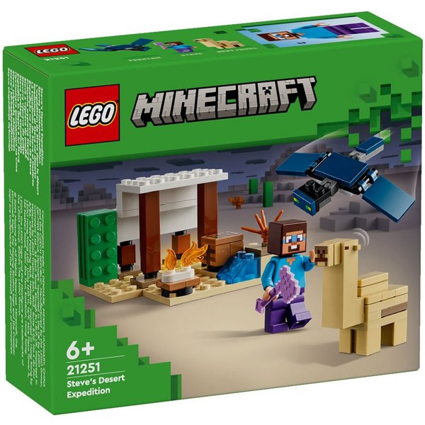 LEGO® LEGO® Minecraft™ 21251 Steves Wüstenexpedition Konstruktionsspielsteine, (75 St)