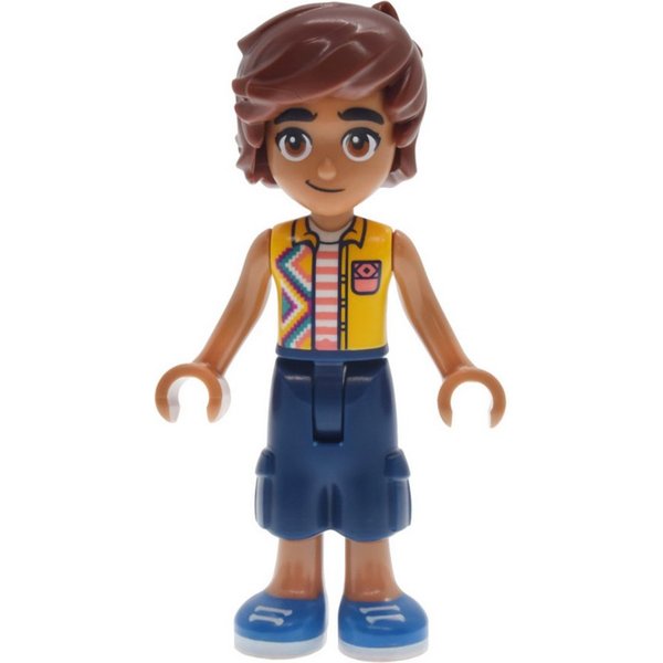 LEGO® LEGO Minifigur Friends Leo - Bright Light Orange Sleeveless (frnd0865) Spielbausteine