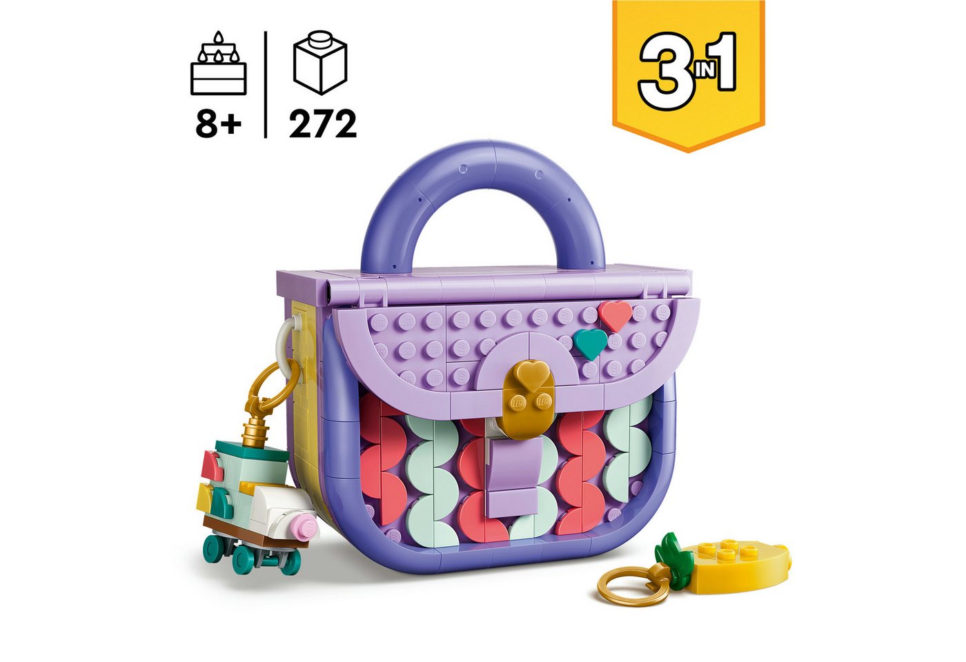 LEGO® Modische Tasche mit Staufach (31391), LEGO Creator Konstruktionsspielsteine, (272 St), Made in Europe – Bild 3 von 5