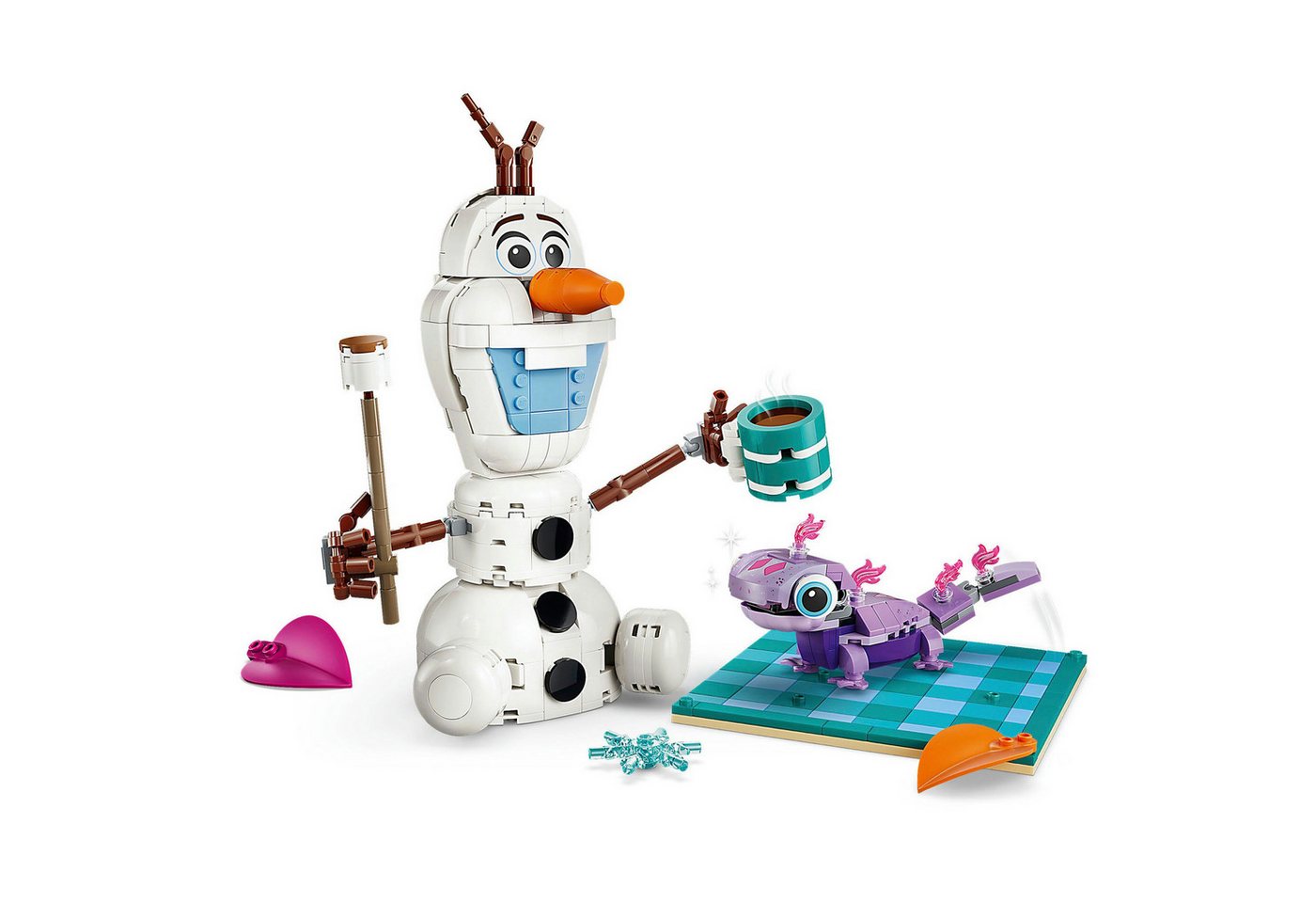 LEGO® Picknickspaß mit Olaf und Bruni (43287), LEGO Disney Princess Konstruktionsspielsteine, (478 St), Made in Europe – Bild 4 von 5