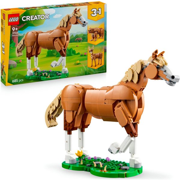 LEGO® Prächtiges Ross (31166), LEGO Creator Konstruktionsspielsteine, (685 St), Made in Europe