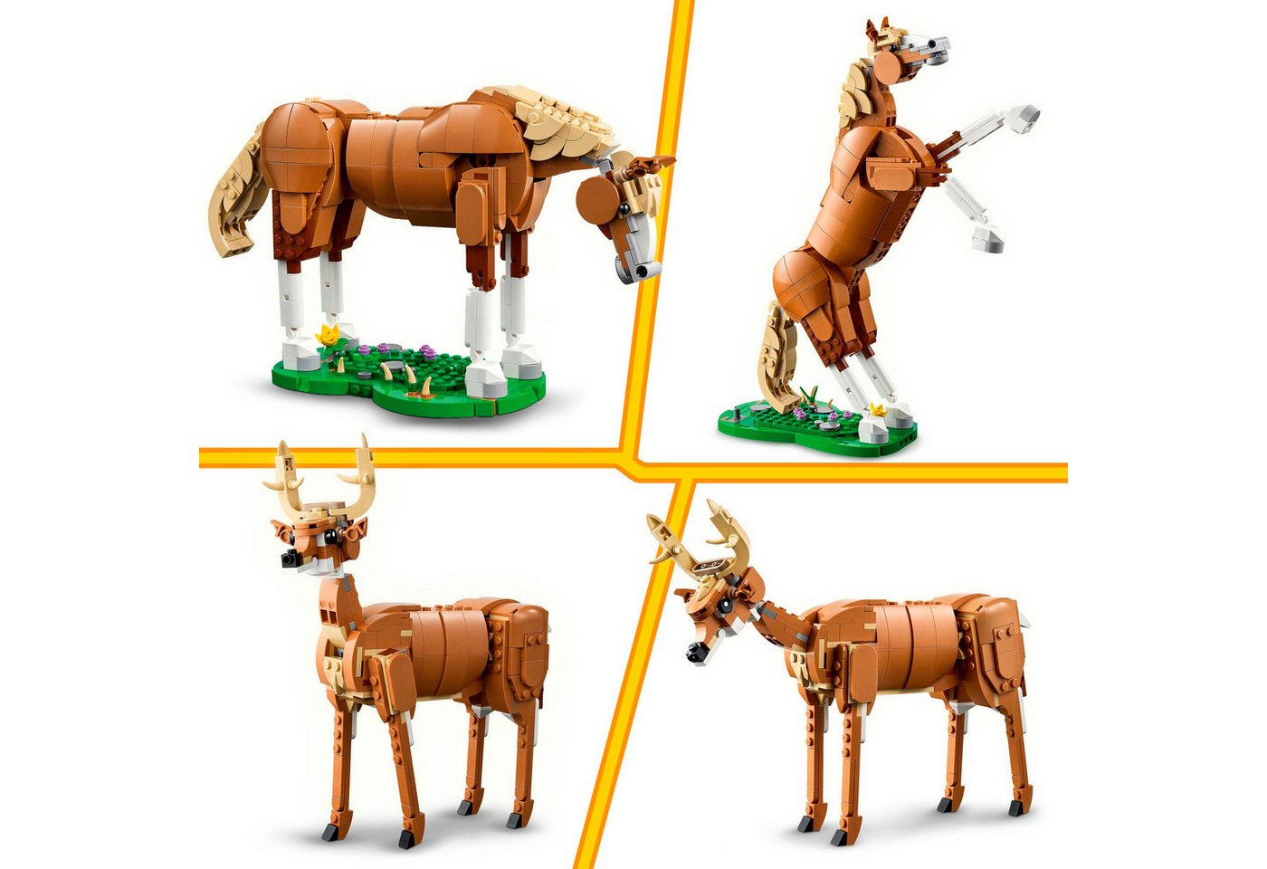 LEGO® Prächtiges Ross (31166), LEGO Creator Konstruktionsspielsteine, (685 St), Made in Europe – Bild 4 von 5