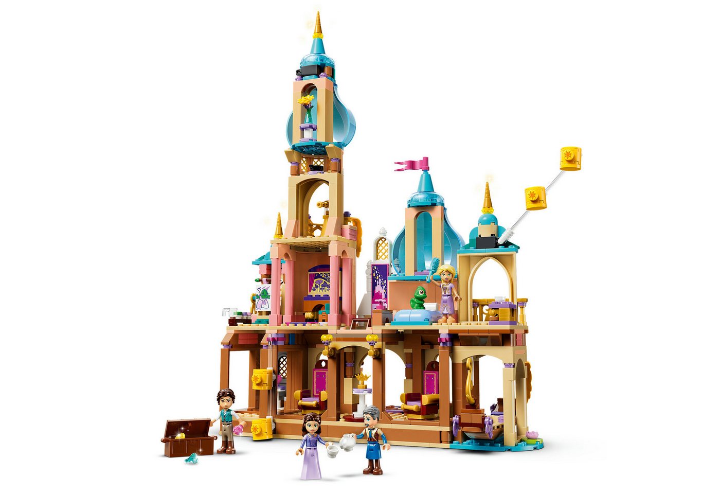 LEGO® Rapunzels Schloss (43297), LEGO Disney Princess Konstruktionsspielsteine, (676 St), Made in Europe – Bild 4 von 5