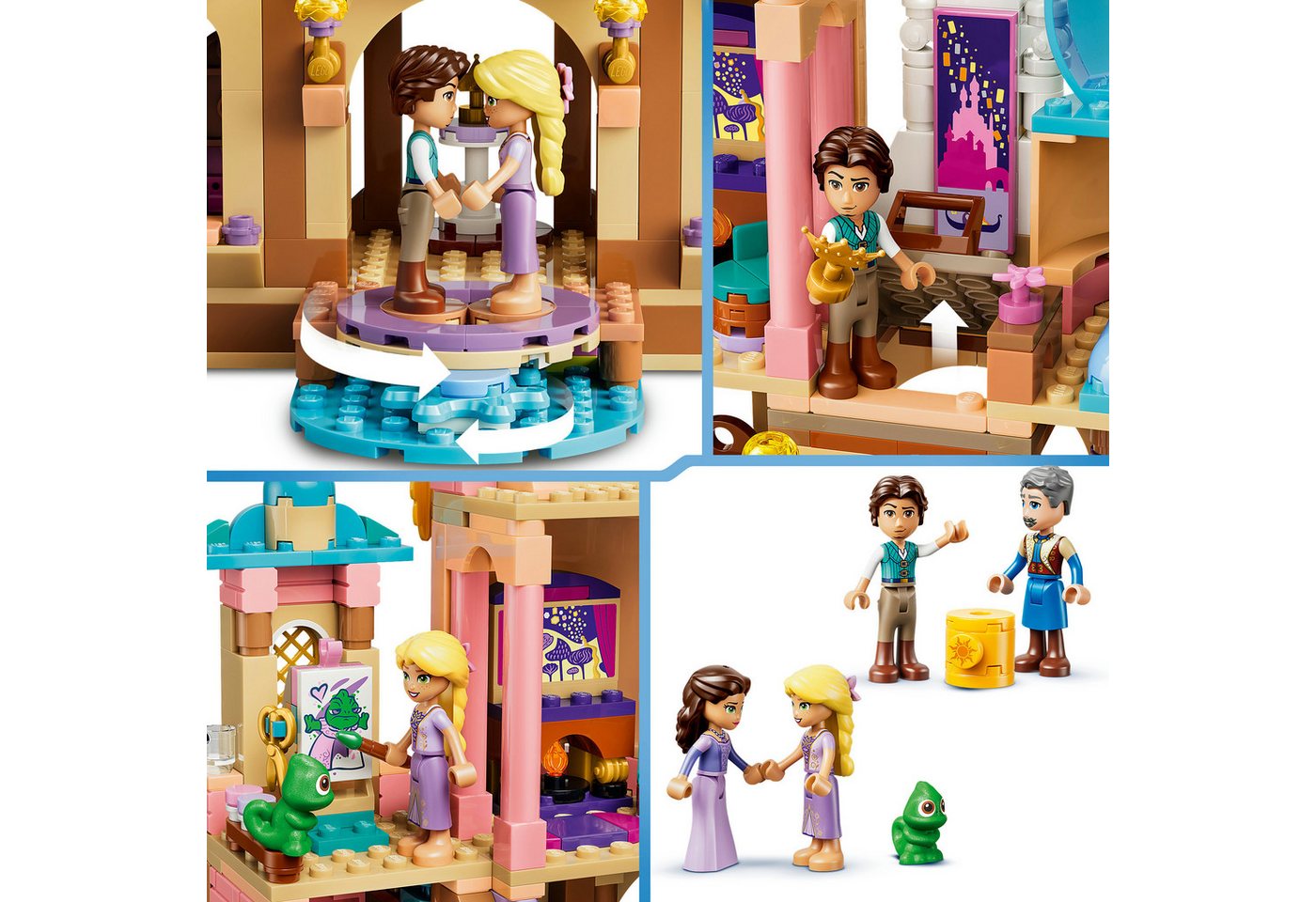 LEGO® Rapunzels Schloss (43297), LEGO Disney Princess Konstruktionsspielsteine, (676 St), Made in Europe – Bild 5 von 5