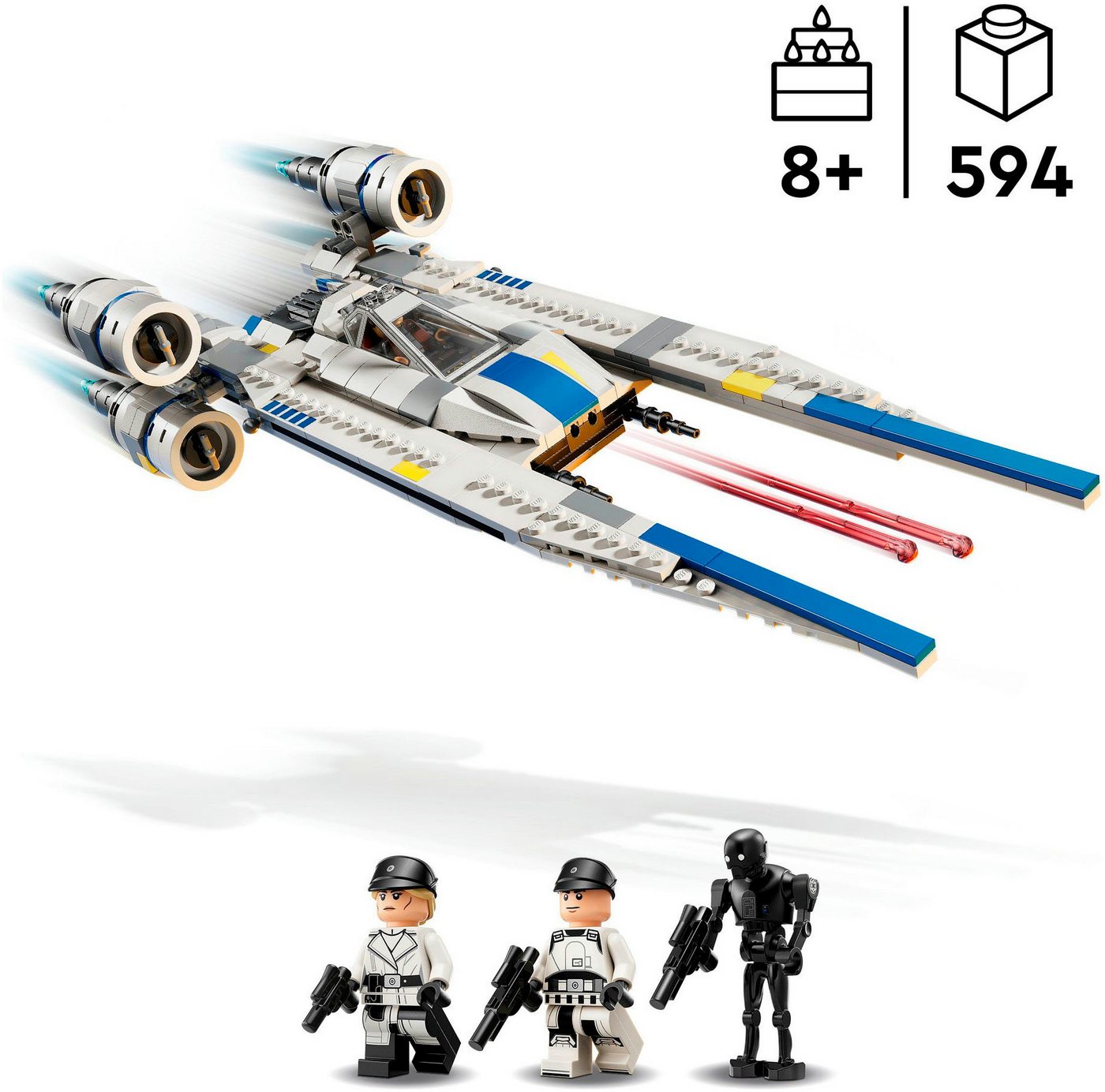 LEGO® Rebel U-Wing Starfighter (75399), LEGO Star Wars ™ Konstruktionsspielsteine, (594 St), Made in Europe – Bild 3 von 5