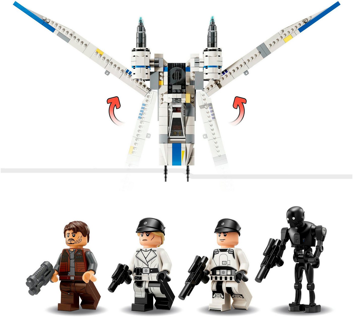 LEGO® Rebel U-Wing Starfighter (75399), LEGO Star Wars ™ Konstruktionsspielsteine, (594 St), Made in Europe – Bild 5 von 5