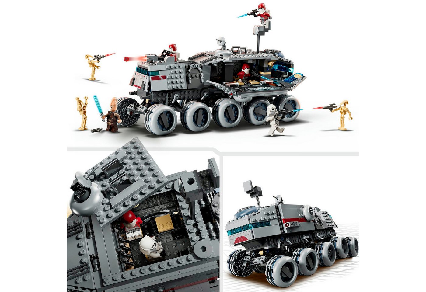 LEGO® Republikanischer Juggernaut (75413), LEGO Star Wars™ Konstruktionsspielsteine, (813 St), Made in Europe – Bild 4 von 5