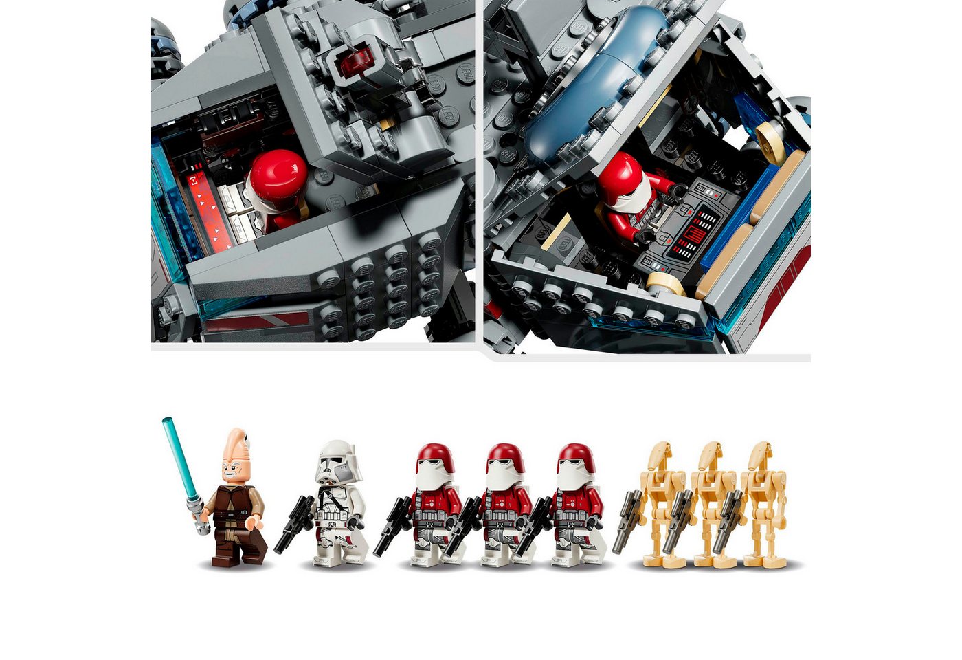 LEGO® Republikanischer Juggernaut (75413), LEGO Star Wars™ Konstruktionsspielsteine, (813 St), Made in Europe – Bild 5 von 5