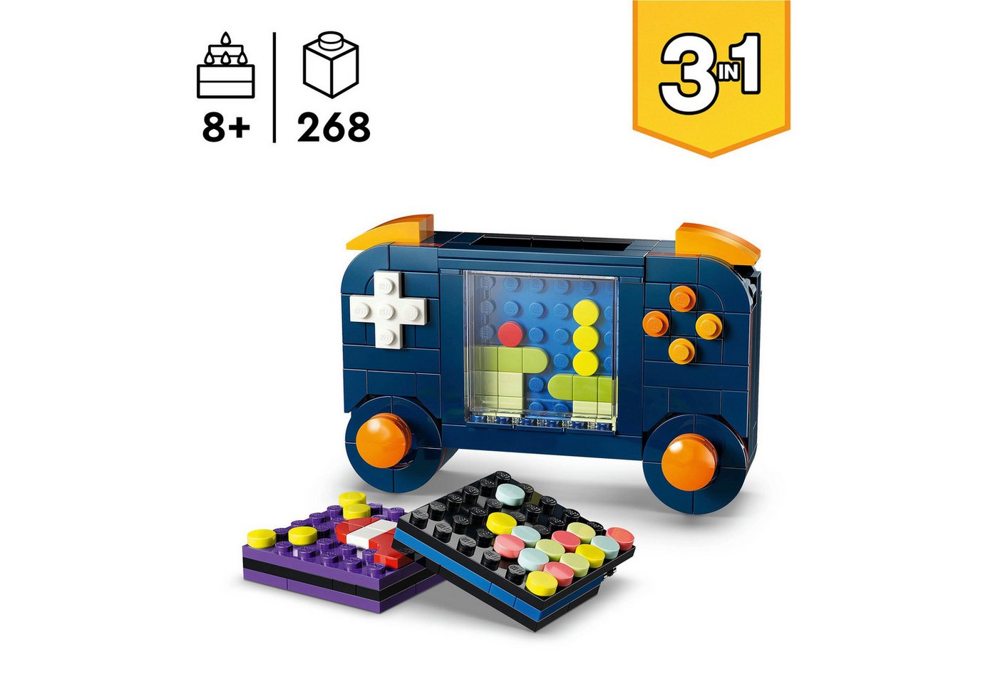LEGO® Retro-Spielkonsole (31380), LEGO Creator Konstruktionsspielsteine, (268 St), Made in Europe – Bild 3 von 5