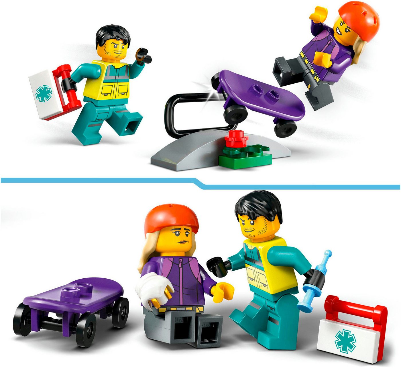 LEGO® Rettungswagen (60451), LEGO City Konstruktionsspielsteine, (184 St), Made in Europe – Bild 5 von 5