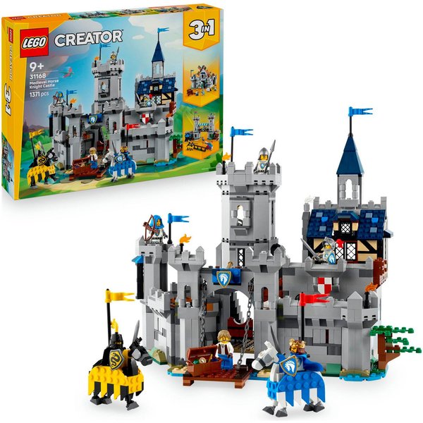 LEGO® Ritterburg im Mittelalter (31168), LEGO Creator Konstruktionsspielsteine, (1371 St), Made in Europe