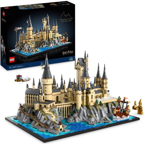 LEGO® Schloss Hogwarts mit Schlossgelände (76419), LEGO Harry Potter™ Konstruktionsspielsteine, (2660 St), Made in Europe