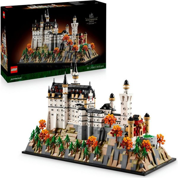 LEGO® Schloss Neuschwanstein (21063), LEGO Architecture Konstruktionsspielsteine, (3455 St), Made in Europe
