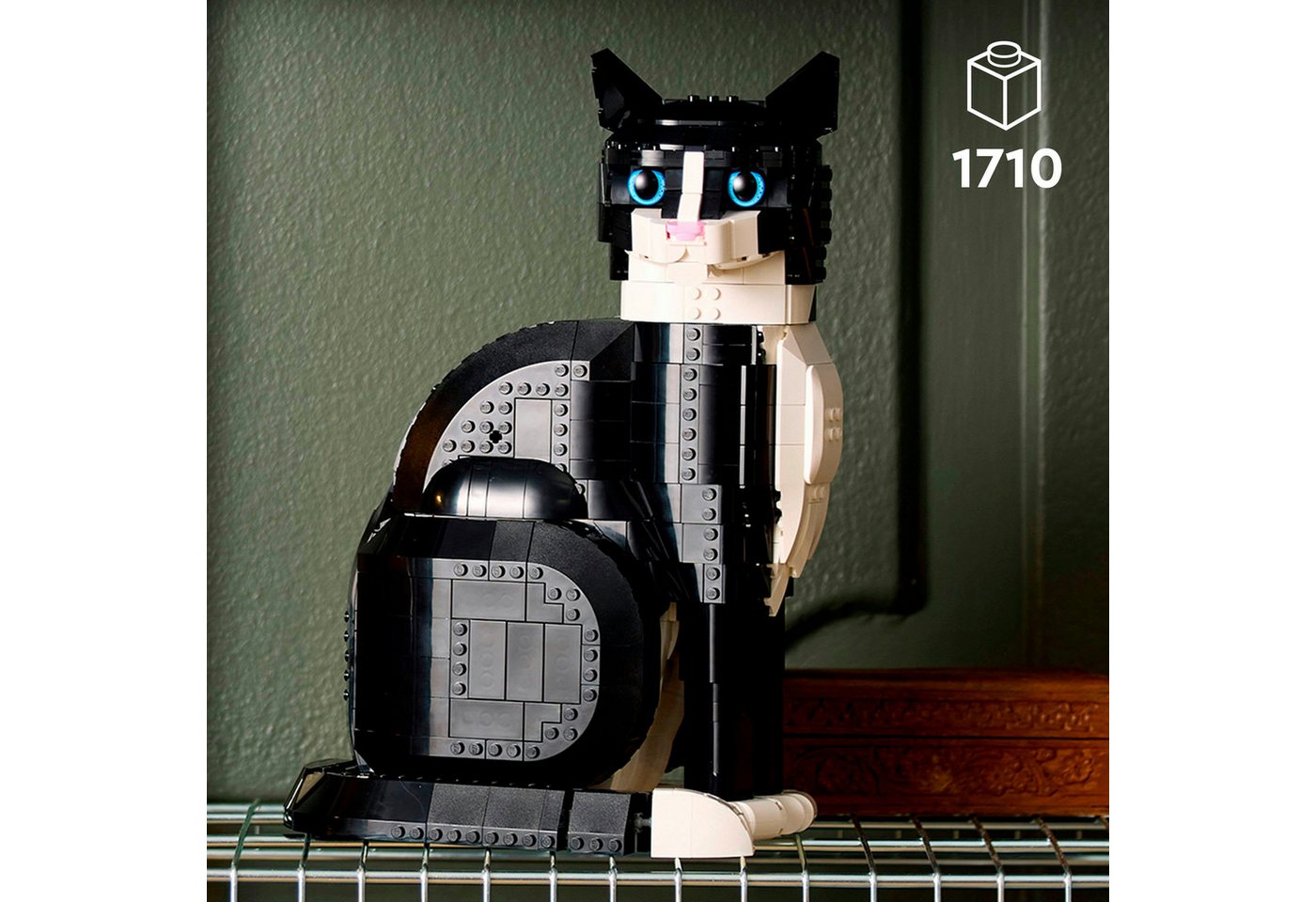 LEGO® Schwarz-weiße Katze (21349), LEGO Ideas Konstruktionsspielsteine, (1710 St), Exklusives Set, Made in Europe – Bild 3 von 5
