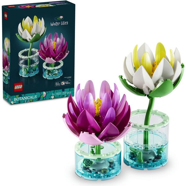 LEGO® Seerosen (11511), LEGO Botanicals Konstruktionsspielsteine, (259 St), Made in Europe