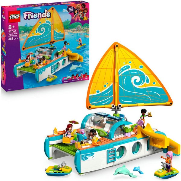LEGO® Segelabenteuer (42664), LEGO Friends Konstruktionsspielsteine, (685 St), Made in Europe
