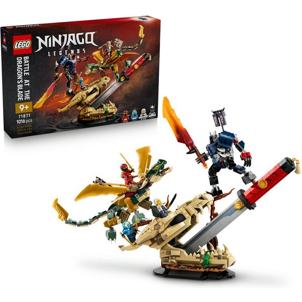 LEGO® Showdown auf der Drachenklinge (71871), LEGO Ninjago Konstruktionsspielsteine, (1016 St), Made in Europe