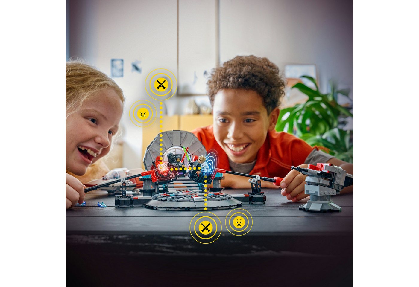 LEGO® SMART Play™ A-Wing und das Duell im Thronsaal (75427) Konstruktionsspielsteine, (962 St), LEGO Star Wars™, inklusive SMART Brick, mit Licht- und Soundeffe – Bild 2 von 5