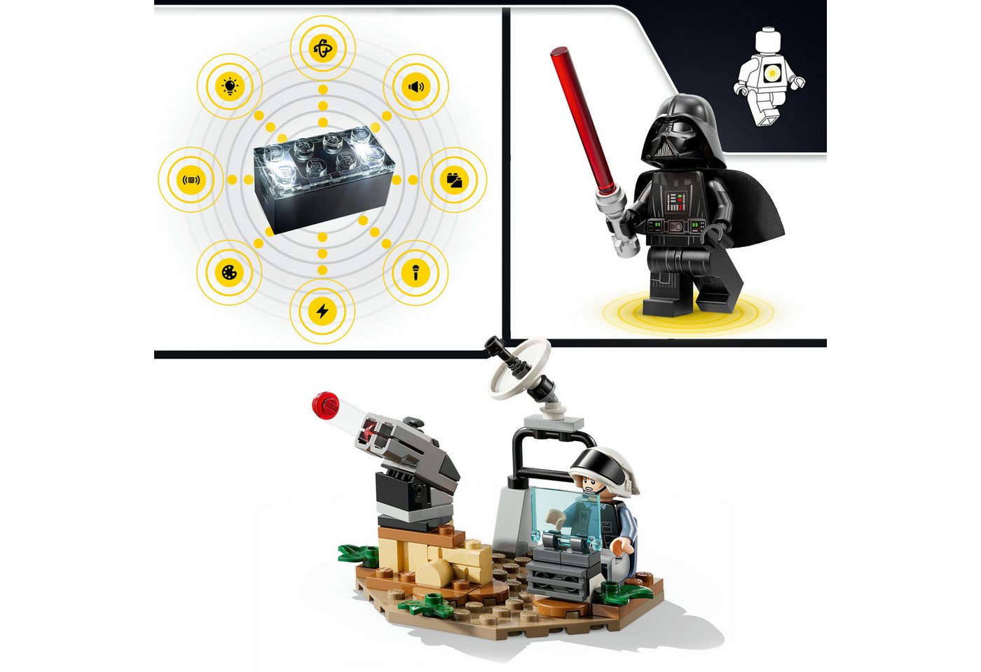 LEGO® SMART Play™ Darth Vaders TIE Fighter (75421), LEGO Star Wars™ Konstruktionsspielsteine, (473 St), inklusive SMART Brick, mit Licht- und Soundeffekten – Bild 5 von 5