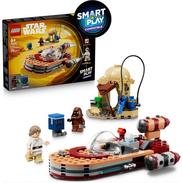 LEGO® SMART Play™ Lukes Landspeeder (75420), LEGO Star Wars ™ Konstruktionsspielsteine, (215 St), Mit SMART Brick kompatibel (nicht im Lieferumfang enthalten)