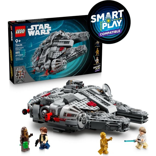 LEGO® SMART Play™ Millennium Falke (75426), LEGO Star Wars ™ Konstruktionsspielsteine, (885 St), Mit SMART Brick kompatibel (nicht im Lieferumfang enthalten)