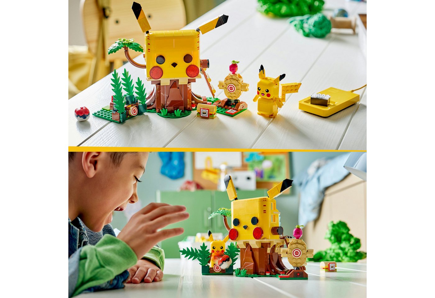 LEGO® SMART Play™ Trainingshaus mit Pikachu (72164), LEGO Pokémon Konstruktionsspielsteine, (400 St), inklusive SMART Brick, mit Licht- und Soundeffekten – Bild 2 von 5