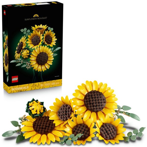 LEGO® Sonnenblumen (11502), LEGO Botanicals Konstruktionsspielsteine, (686 St)