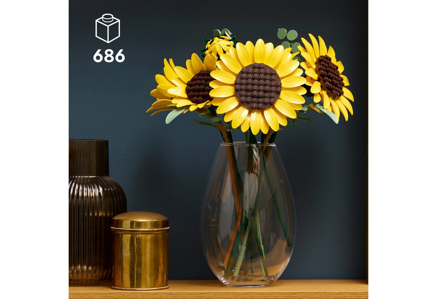 LEGO® Sonnenblumen (11502), LEGO Botanicals Konstruktionsspielsteine, (686 St) – Bild 3 von 5