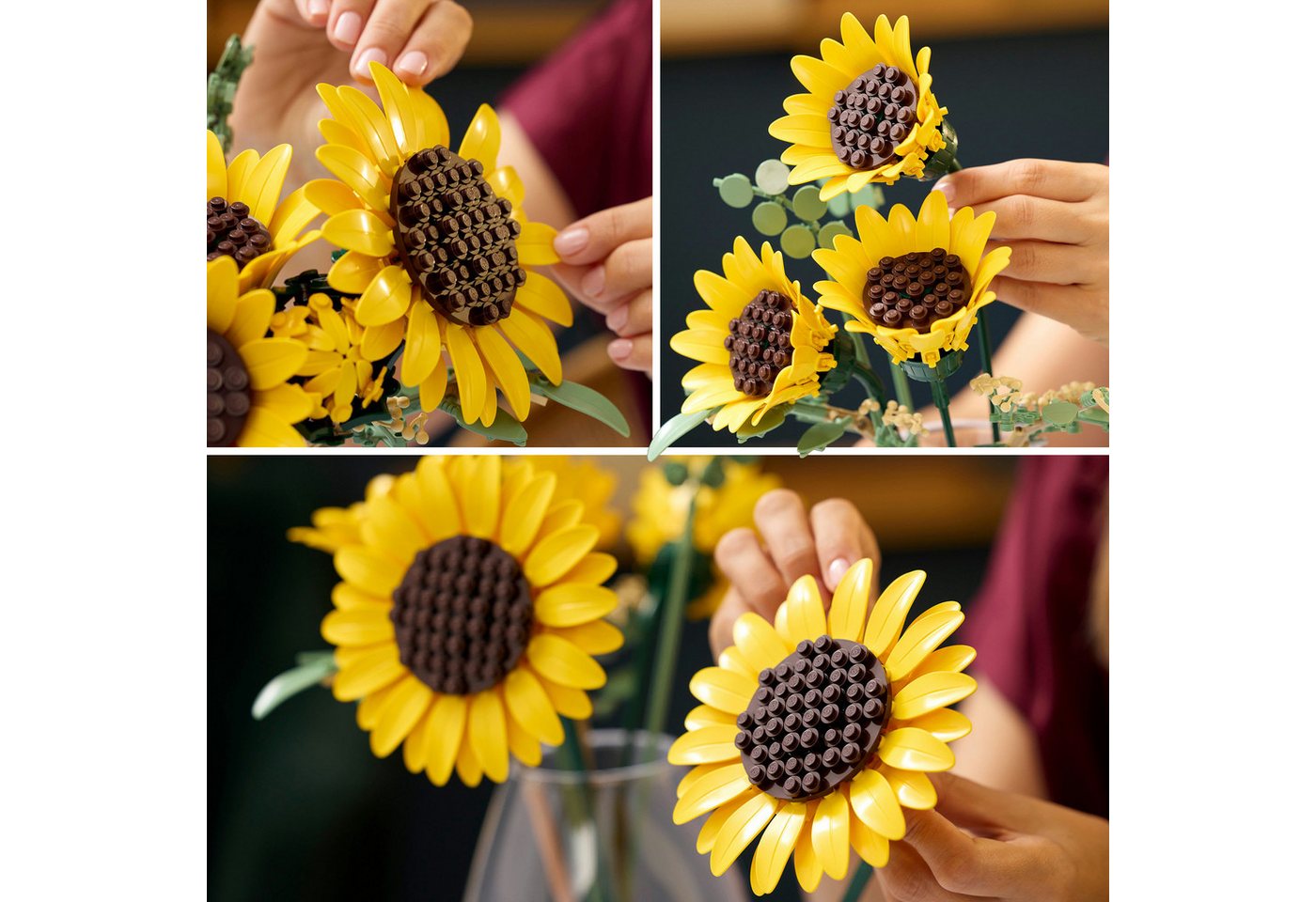 LEGO® Sonnenblumen (11502), LEGO Botanicals Konstruktionsspielsteine, (686 St) – Bild 5 von 5