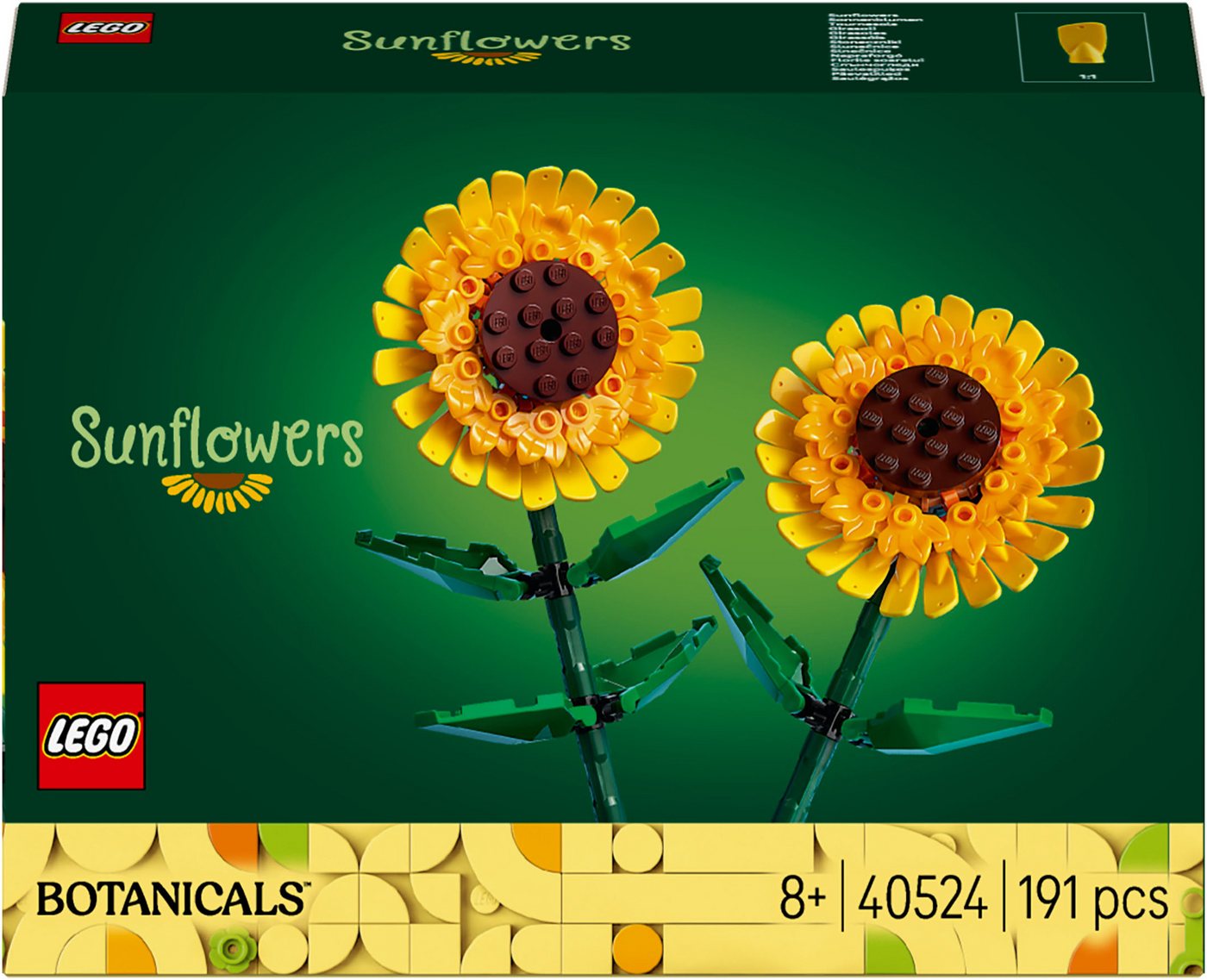 LEGO® Sonnenblumen (40524), LEGO Botanicals Konstruktionsspielsteine, (191 St), Made in Europe – Bild 4 von 5