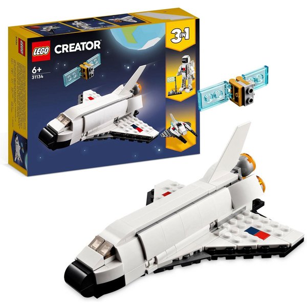 LEGO® Spaceshuttle (31134), LEGO Creator 3in1 Konstruktionsspielsteine, (144 St)