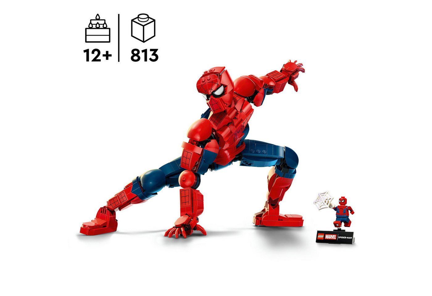 LEGO® Spider-Man-Figur (76346), LEGO Super Heroes Konstruktionsspielsteine, (813 St), Made in Europe – Bild 3 von 5
