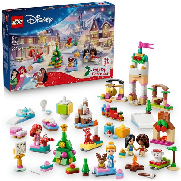 LEGO® Spielzeug-Adventskalender Adventskalender 2026 (43298), LEGO Disney Princess (290-tlg), Made in Europe
