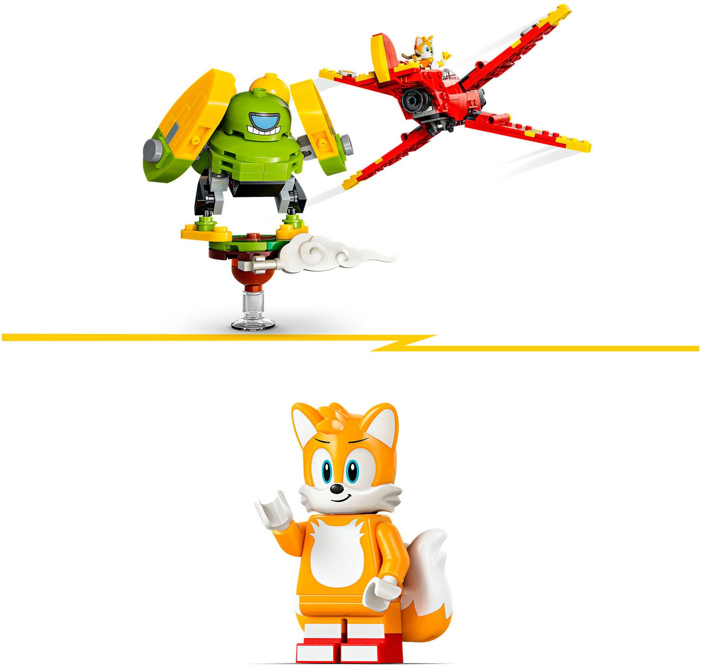 LEGO® Tails' Tornado-1 (77119), LEGO Sonic Konstruktionsspielsteine, (310 St), Made in Europe – Bild 5 von 5