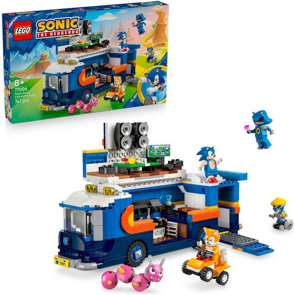 LEGO® Team Sonics Kommando-Truck (77006), LEGO Sonic Konstruktionsspielsteine, (747 St), Made in Europe