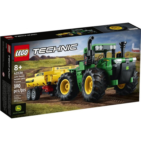 LEGO® LEGO® Technic 42136 John Deere 9620R 4WD Tractor Konstruktionsspielsteine, (390 St)