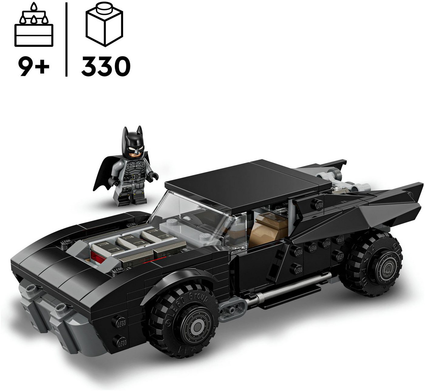 LEGO® The Batman: Batmobil (76332), LEGO Super Heroes Konstruktionsspielsteine, (330 St) – Bild 3 von 5