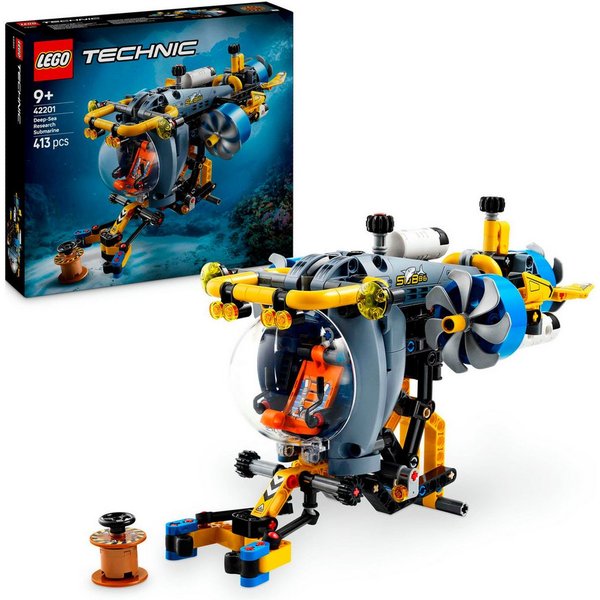 LEGO® Tiefseeforscher U-Boot (42201), LEGO Technic Konstruktionsspielsteine, (413 St), Made in Europe
