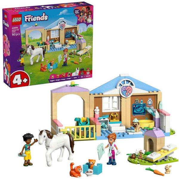 LEGO® Tierklinik (42696), LEGO Friends Konstruktionsspielsteine, (141 St), Made in Europe