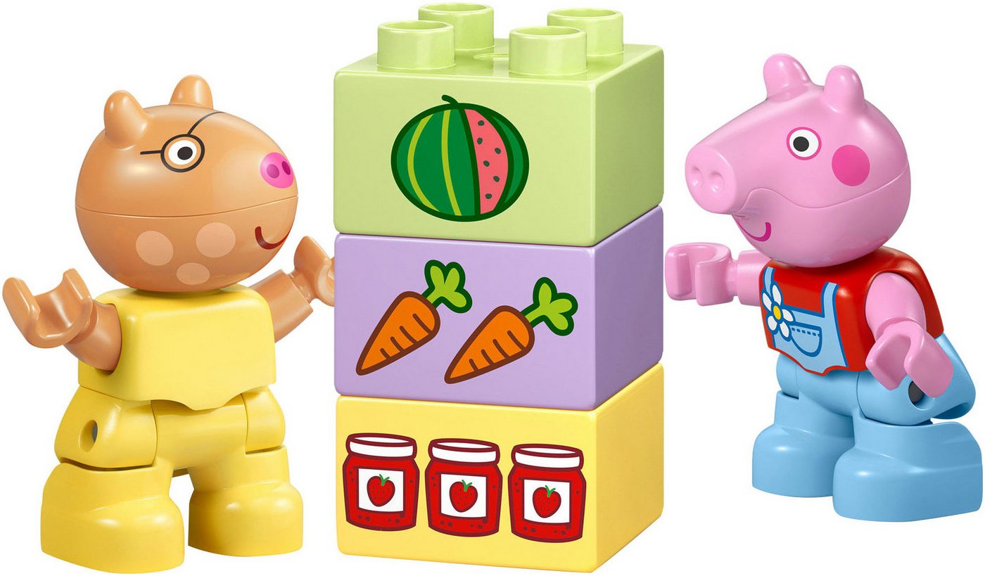 LEGO® Traktor und Marktstand (10468), LEGO DUPLO Peppa Pig Konstruktionsspielsteine, (18 St) – Bild 4 von 5