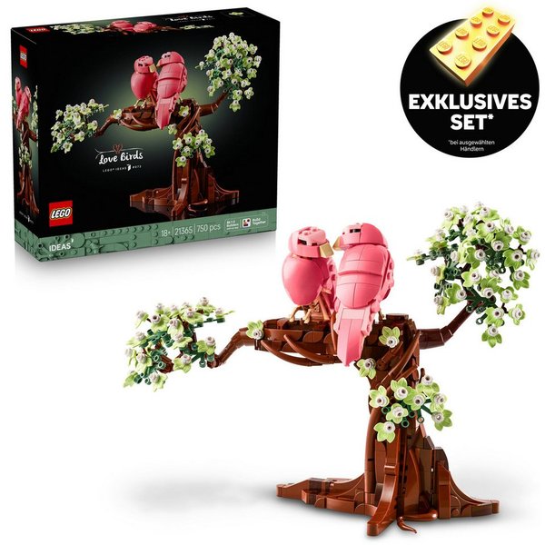 LEGO® Turteltauben (21365), LEGO Ideas Konstruktionsspielsteine, (750 St), Exklusives Set