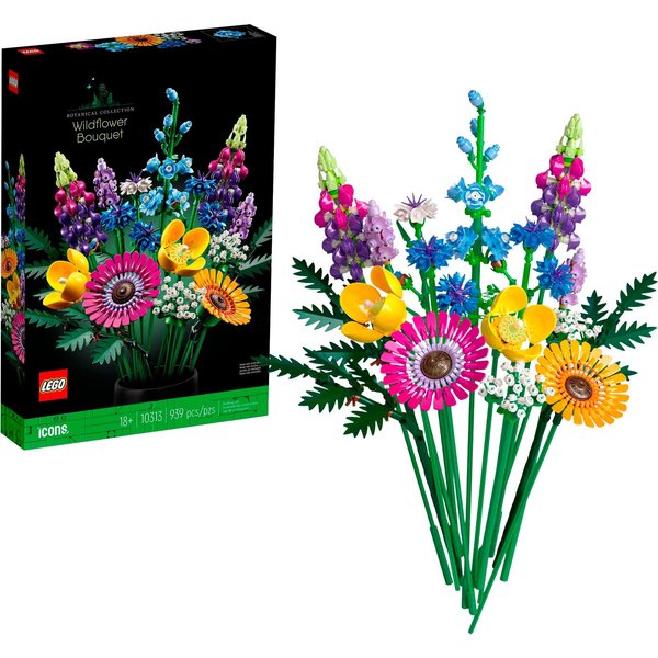 LEGO® Wildblumenstrauß (10313), LEGO Botanicals Konstruktionsspielsteine, (939 St), Made in Europe