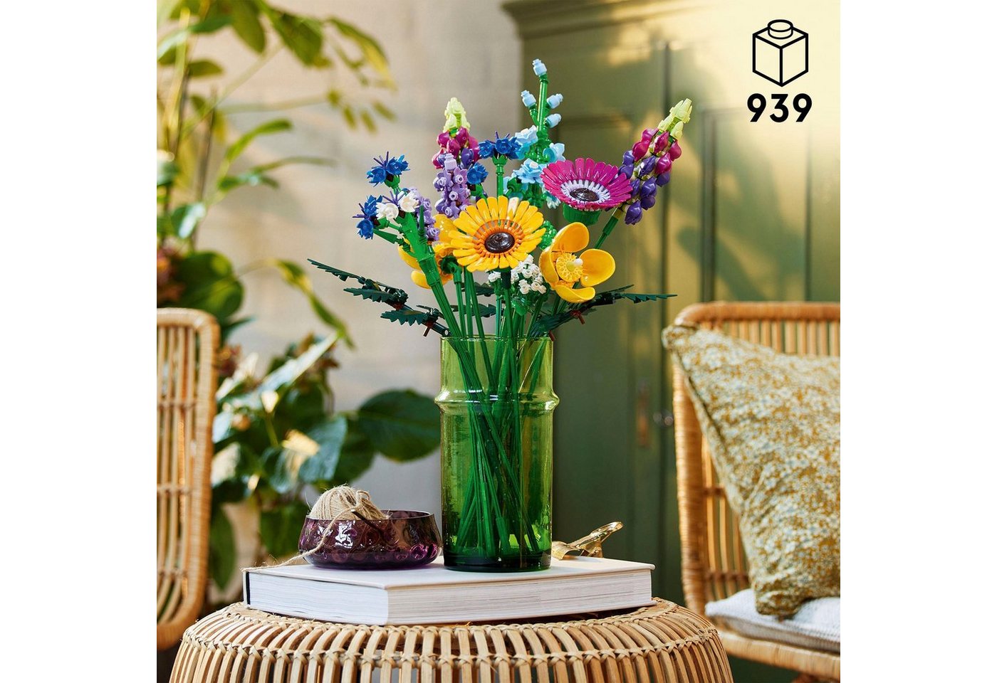 LEGO® Wildblumenstrauß (10313), LEGO Botanicals Konstruktionsspielsteine, (939 St), Made in Europe – Bild 3 von 5