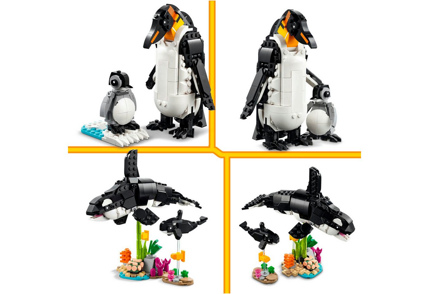 LEGO® Wilde Tiere: Pandafamilie (31165), LEGO Creator Konstruktionsspielsteine, (626 St), Made in Europe – Bild 5 von 5